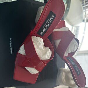 Dolce Gabbana - Candy Red Sandals - New
